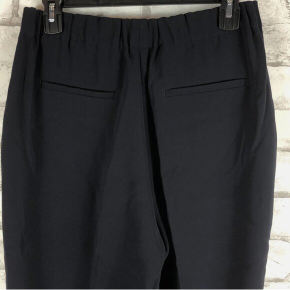 J. Crew Tall pull on easy pant in matte crepe dress pants Navy G8705 NEW Size 4 - Picture 3 of 7